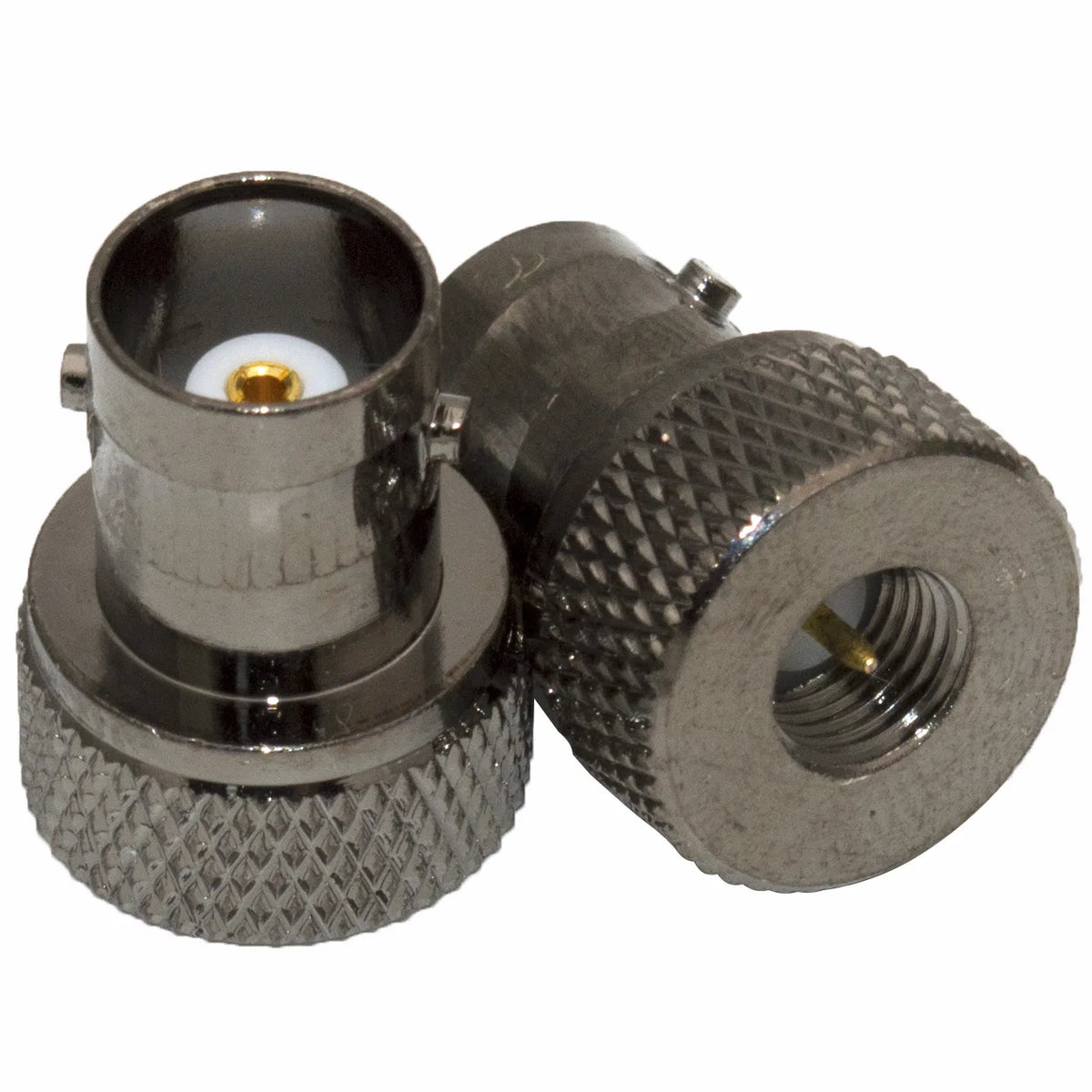 1PC Q9 BNC Female To SMA Male Disc Copper Brass Connector BNC to SMA Adapter Black for Motorola Walkie-talkie Antenna