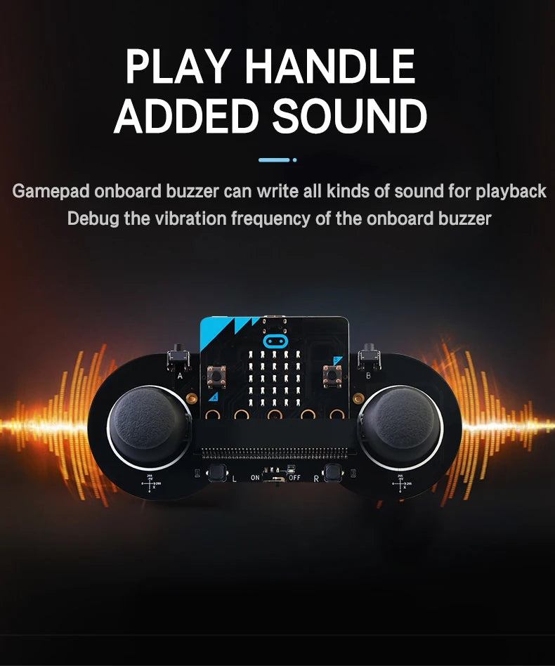 Basic Gamepad Microbit Joystick Handle With Button Rocker Can Control Micro:Bit Robot Car with Motor Buzzer for STEM