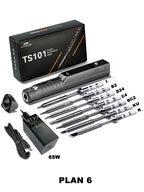 Miniware TS101 Soldering Iron Electric 65W Temperature Programmed LCD New Upgraded TS100 With Soldering Tip Set