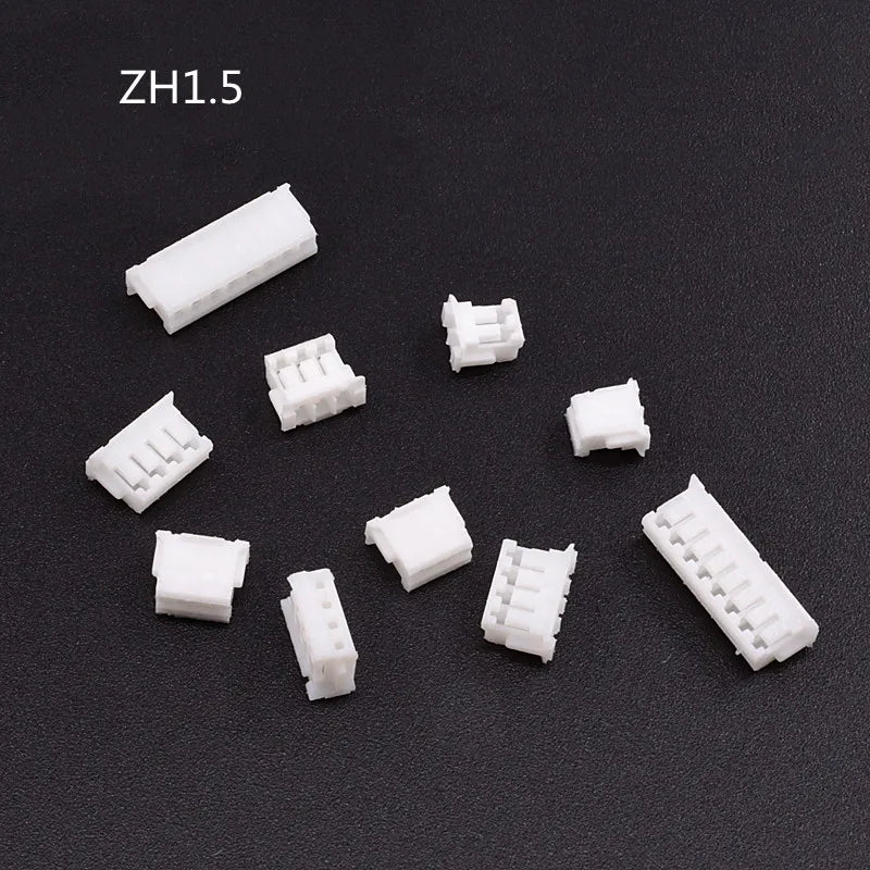 100Pcs JST SH ZH PH XH Connector Housing 1.0mm 1.25mm 1.5mm 2.0mm 2.54mm 2P 3P 4P 5P 6P 7P 8P 10P Plastic Plug Shell Assortment