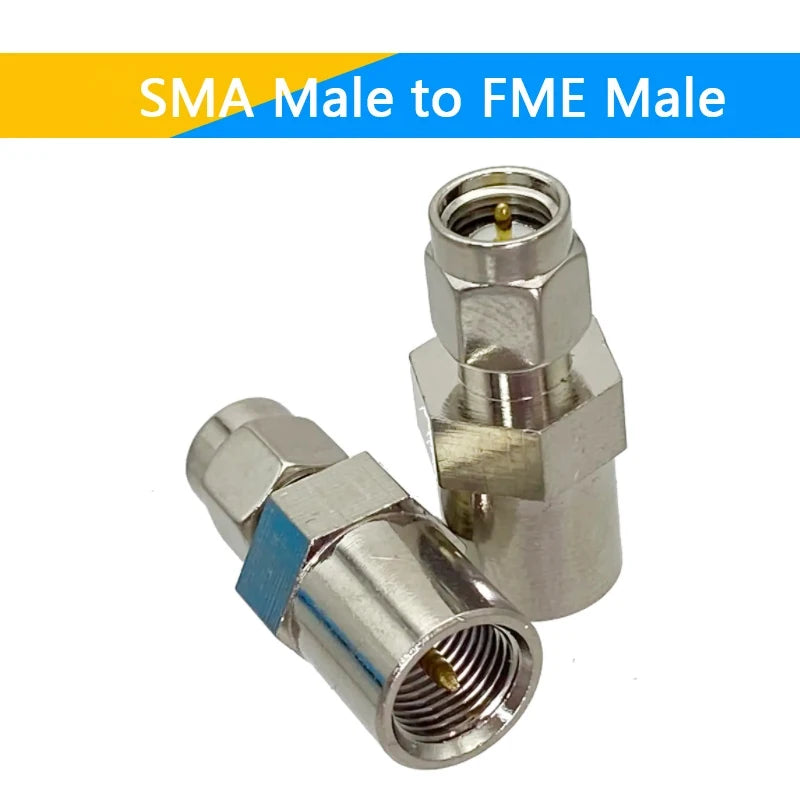 1-10PCS SMA To FME Male Female Straight Connector SMA TNC BNC UHF F FME Male Female To FME Male Female Coaxial RF Adapters Brass