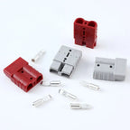 Power Connectors 50 AMP Plug Cable Terminal 600V Grey Red Battery Power Connector Quick Plug Connector For Anderson