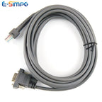 2M 3M 5M Straight RS232 Serial Cable For BarCode Scanner LS2208AP LS1203 LS4208 LS4278 DS6707 DS6708 CBA-R01-S09PAR CBA-R01-S15