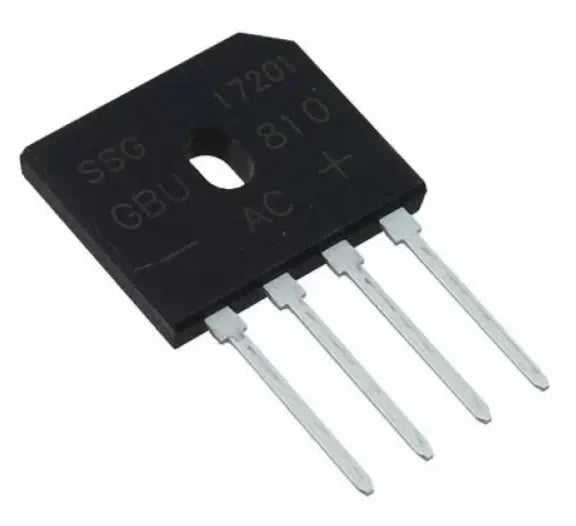 5pcs  GBU406 GBU408 GBU410 GBU606 GBU608 GBU610 GBU806 GBU808 GBU810 GBU1010 GBU1510 GBU2510 GBU3510 Bridge Rectifiers
