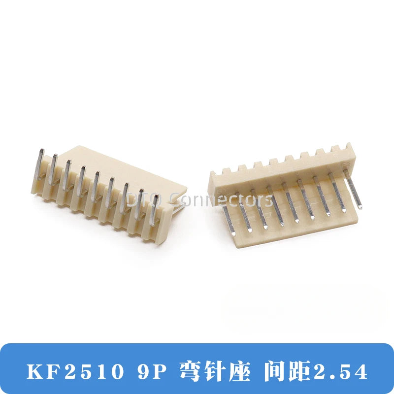 50/100PCS KF2510 connector straight pin socket bent pin socket 2.54MM 2A 3AW 4 5 6 8 10 12P