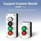 Push Button Box Switch Arrow Symbol Indicating Start Stop Recovery Reset Waterproof Emergency Stop Industrial Handheld Control