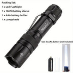4 in 1 Multicolor Zoom Led White/Red/Green/Blue Lighting Flashlight Outdoor Hunting Photographic Selfie Hiking Camping Totch