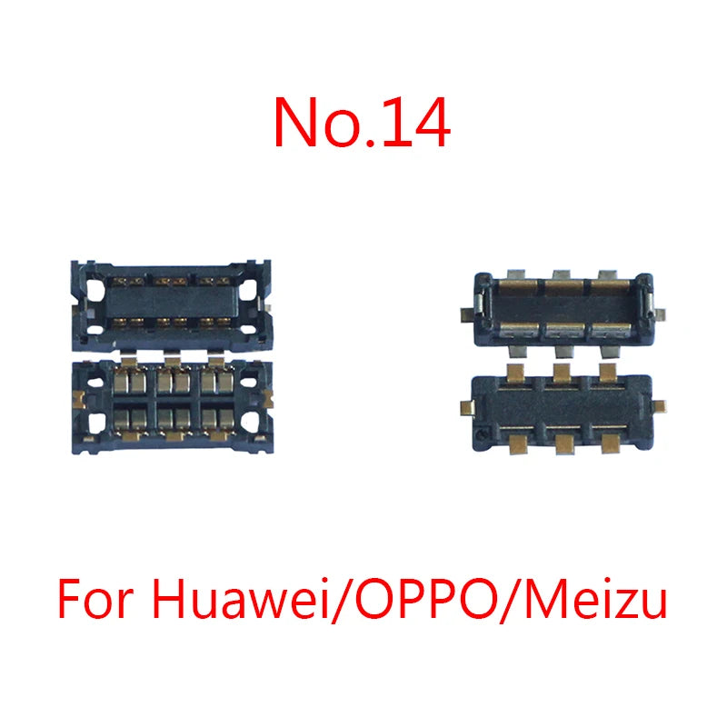 2sets Battery FPC Connector On Board For HUAWEI Honor Xiaomi Redmi Meizu OPPO VIVO Lenovo Samsung Sony ASUS Pixel Infinix Tecno