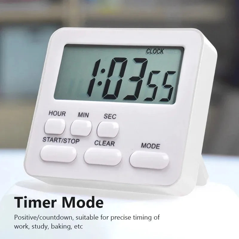 Multifunctional Kitchen Timer Alarm Clock Practical Kitchen Tools Supplies For Home Cooking Camping New