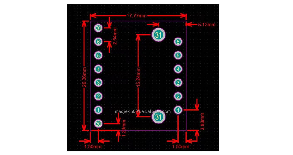6-axis IMU module BMI323 ICM-45686 6DOF accelerometer gyroscope and motion sensor BMI323 / ICM-45686 optional.
