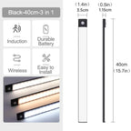 10-60cm USB Rechargeable Ultra-Thin Motion Sensor Light Magnetic Mount  3-Color Adjustment Under Cabinet Light for Home Office