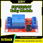 XRY DC 5V 12V 24V 1Channel Relay Module Board Shield with Optocoupler / High and Low Level Trigger for arduino Raspberry Pi