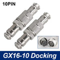 GX16 Docking Aviation Connector 2 3 4 5 6 7 8 9 10 Pin Male Female Plug Socket Inline Wire Panel Cable Connector Adapter Joint