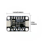 ADS1115 ADS1015 16-bit/12-bit ADC Programmable Gain Amplifier 4-channel Compatible with STEMMA QT/Qwiic