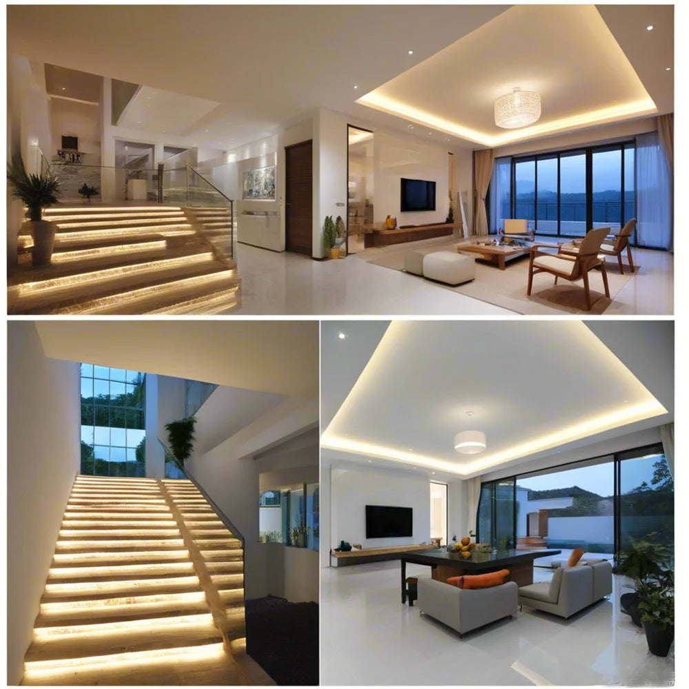12V 24V Waterproof COB LED Strip Light 3000K 4000K 6000K IP67 Flexible Led Tape 480LEDs/m 5m 10m 20m 0.5m 1m 2m Linear Lighting