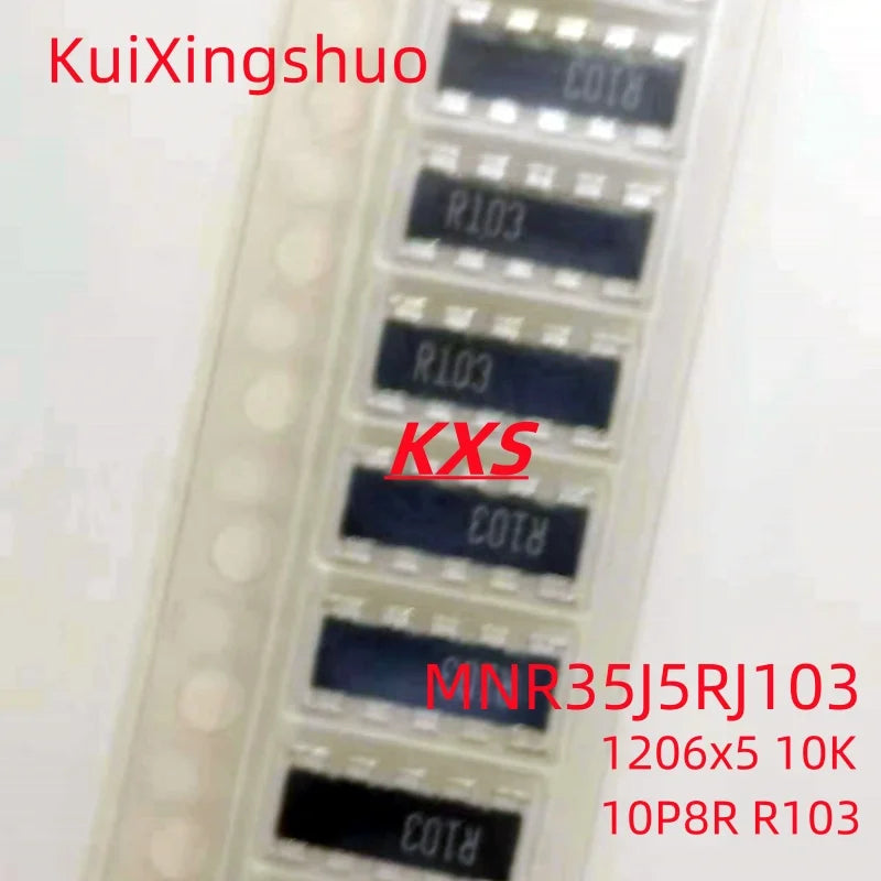 10PCS 1206*5 47R 10PIN 1206X5 103 10P8R exclusion network resistor array YC358TJK-1K 2.2K 3.3K 4.7K 5.1 6.8K 7.5K 10K 22K 100K