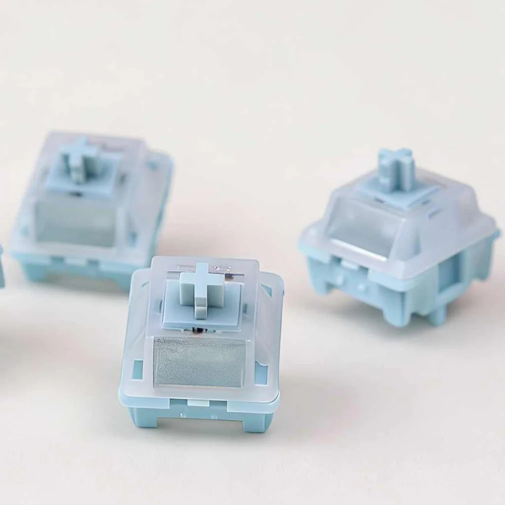 HMX Blue Star Silent Switch Tactile 5 Pins Mechanical Keyboard Accessories RGB POM PC PA66 Mute Swith Factory lubed for Hot Swap