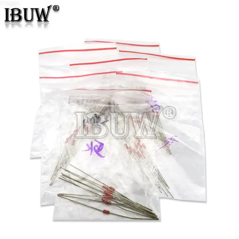 100pcs=10value*10pcs NTC Thermistor Resistor Kit NTC-MF58 1K 2K 5K 10K 20K 50K 100K 200K 500K 1M  +/-5% 3950B