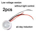 2PCS Automatic Sensor Light Switch LED Human Body Sensor Infrared Sensor Detection Infrared PIR Probe LED Body Sensor Switch