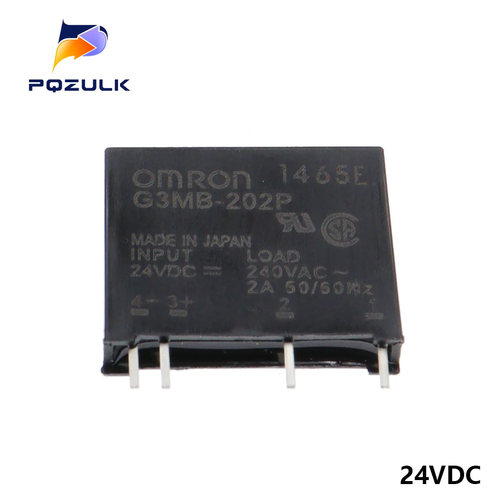 5PCS Relay Module G3MB-202P G3MB 202P DC-AC PCB SSR In 5V 12V 24V DC Out 240V AC 2A Solid State Relay Module