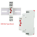 2Pcs GRT8-M1 Multifunctional Delay Time Relay with 10 Functions DIN Rail Mount AC/ 12V~240V Multifunctional Delay Time Relay