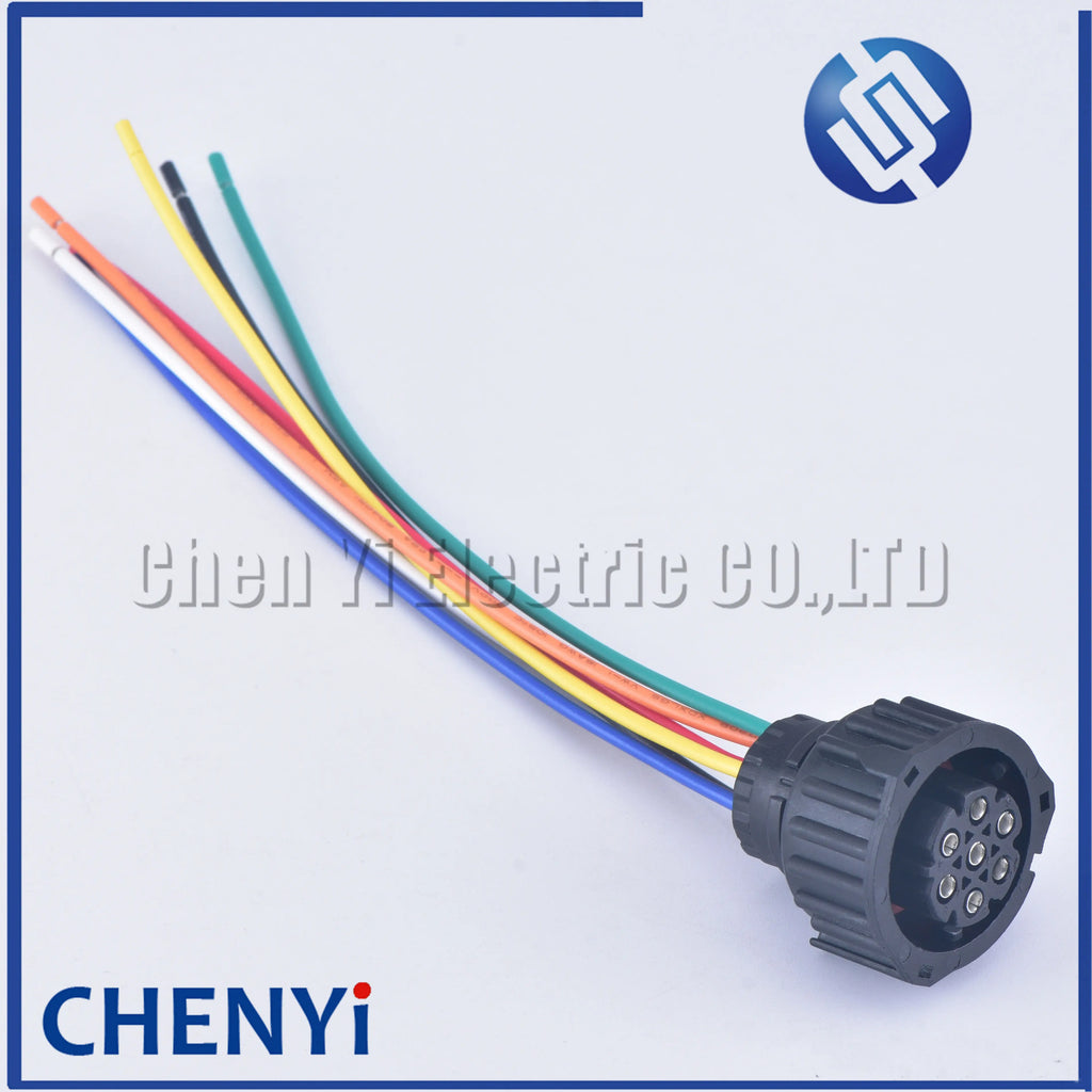 7 Pin 1.5mm BU-STE KPL CIRCULAR DIN HOUSINGS Connector 968421-1 967650-1 1718230-1 For Truck Tail Light Connector
