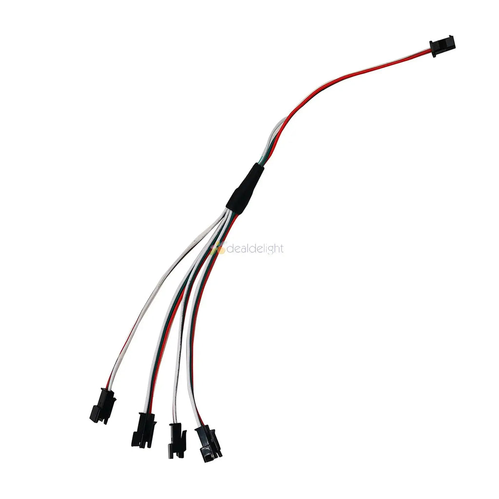2pcs 2pin 3Pin 4Pin SM Splitter 1 To 2 3 4 LED Connector JST Male Female Connector Wire Cable For WS2812 WS2811 WS2801 Led Strip
