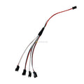 2pcs 2pin 3Pin 4Pin SM Splitter 1 To 2 3 4 LED Connector JST Male Female Connector Wire Cable For WS2812 WS2811 WS2801 Led Strip