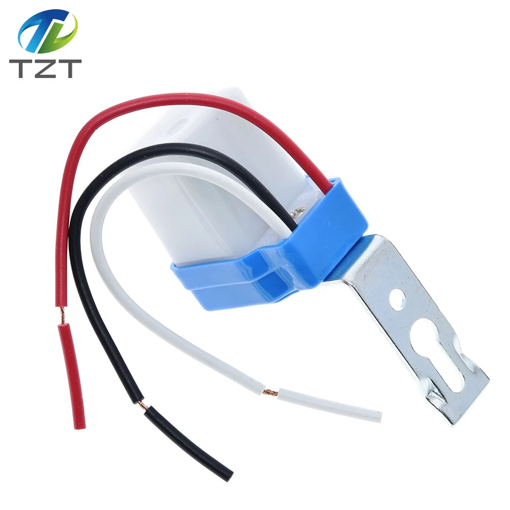TZT 1/3PCS Automatic Auto On Off Photocell Street Light Switch DC AC 220V 50-60Hz 10A Photo Control Photoswitch Sensor Switch