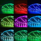 5V RGB Colored Light RGBIC 5M WS2812B 5050 Smart Waterproof LED Strip Individually Addressable IC 30/60/144Pixels/Leds/m Light
