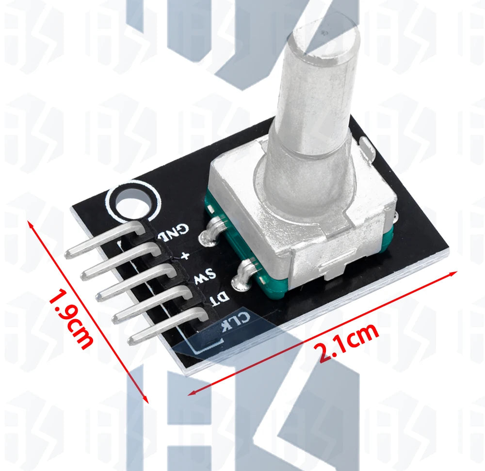 KY‑040 / RV09 / EC11 360° Rotary Encoder Module, Rotary Potentiometer with Knob for Arduino