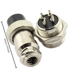 5 Sets  GX16 4  Pin Docking Aviation Plug Socket Waterproof Circular Connector