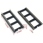 5PCS DIP-8 DIP14 DIP16 DIP18 DIP20 DIP24 DIP28 DIP32 DIP40 PIN Round IC SOCKET  Round Hole DIP IC Sockets Adaptor Solder Type
