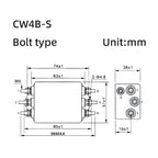 EMI filter power purifier CW7N-20/30/40/50/60/70/75A-R 380VAC 3-phase AC power supply filter Anti-interference