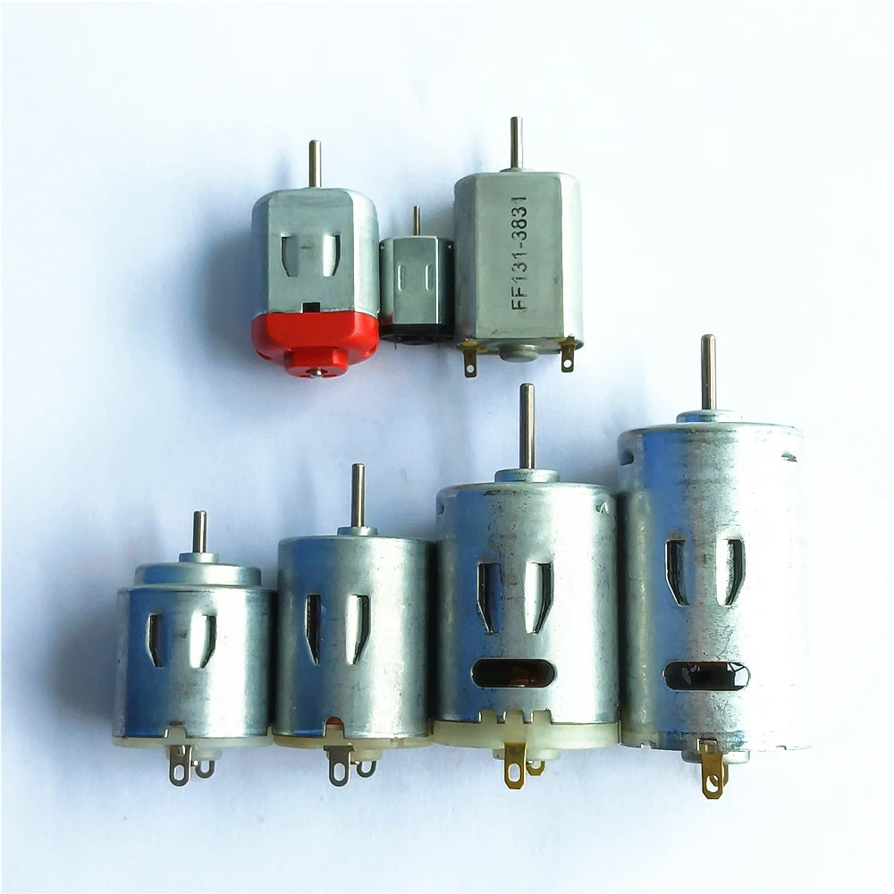 2pcs/lot 7Kinds DC Motors Micro Mini 130 390 R260 R280 N20 Brush DIY Model Toy Fan Tand Helicopter Boat Parts Drop Shipping