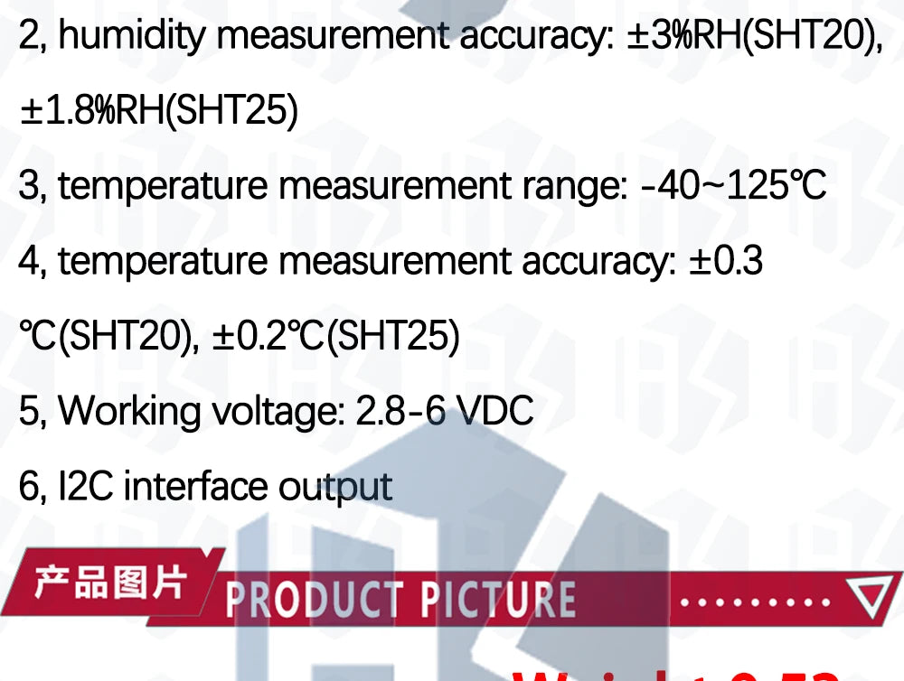 1~10PCS SHT20 Digital Temperature And Humidity Sensor Module Measurement I2C Communication For Arduino