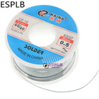 ESPLB CF-10 60/40 50g/100g Solder Wire Tin Flux 2.0% Welding Solding Core High Brightness Rosin 0.5/0.6/0.8/1.0/1.2/1.5/2.0mm