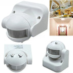 AC 220V - 240V 180 Degree Outdoor IP44 PIR Infrared Motion Sensor Detector Round Mini Smart Delay Light Switch