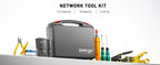 ZoeRax Network Tool Kit，RJ45 Crimp Tool kit Pass Through Crimper RJ45 Crimping Tool, Cable Tester, Punch Down Tool, Stripper