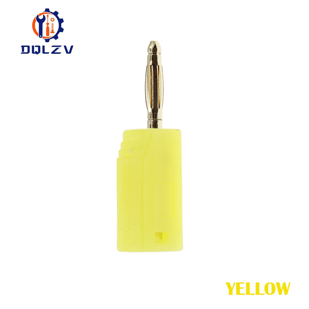 2MM Stackable Banana Plug Gold Plated Copper Mini Connector with 2mm Socket Jack Welded/soldered 30V/10A