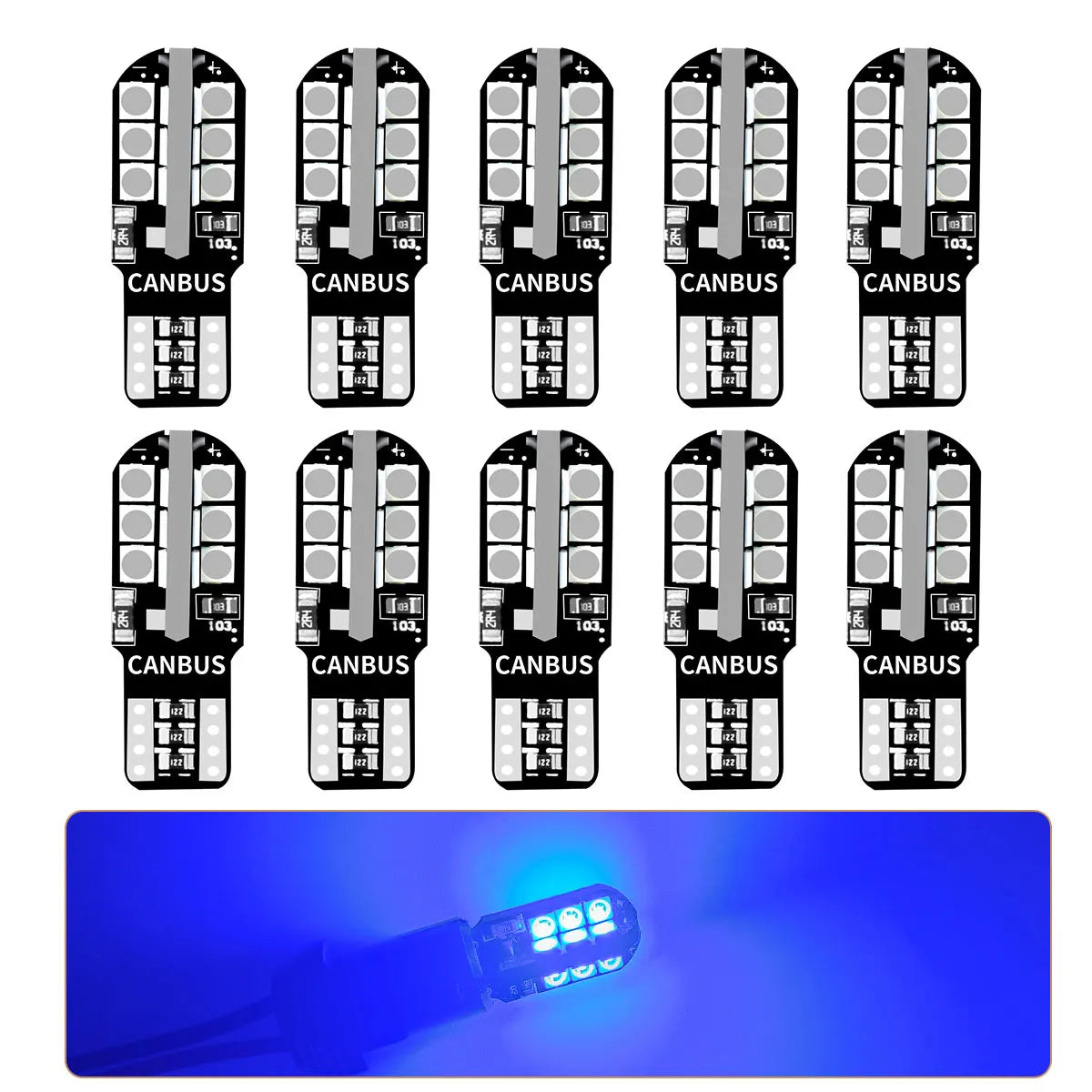 Car Signal Bulbs W5W WY5W 192 194 168 3030 24SMD LED T10 Super Bright 600LM Colors Options for Car Turn Signal Brake Stop Lights