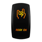 12V-24V Orange Led Rocker Switch Waterproof 20A Amber Light SPST DPDT Toggle Key for Car Boat ATV Camper Motorhome Auto Machine