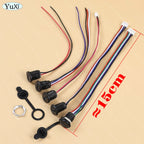 1–20pcs USB-C Type-C Waterproof Connector With Nut Locking Panel Mounting TPC Fast Charging Port Jack Socket 2/4/5/6 Pin PH 2.0