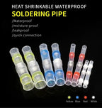 10 ~ 500pcs Solder Seal  Wire Connectors Kit Heat Shrink Butt Crimp Terminals Waterproof Electrical Cable Splice Connector