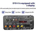 A73E-DC10-II 12V Home Karaoke Car Audio Subwoofer Amplifier Board Bluetooth With Display Outdoor US Plug
