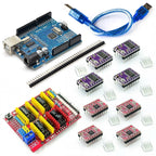 CNC Shield V3 Engraving Machine 3D Printe+ 4pcs DRV8825 Or A4988 Driver Expansion Board For Arduino + UNO R3 With USB Cable