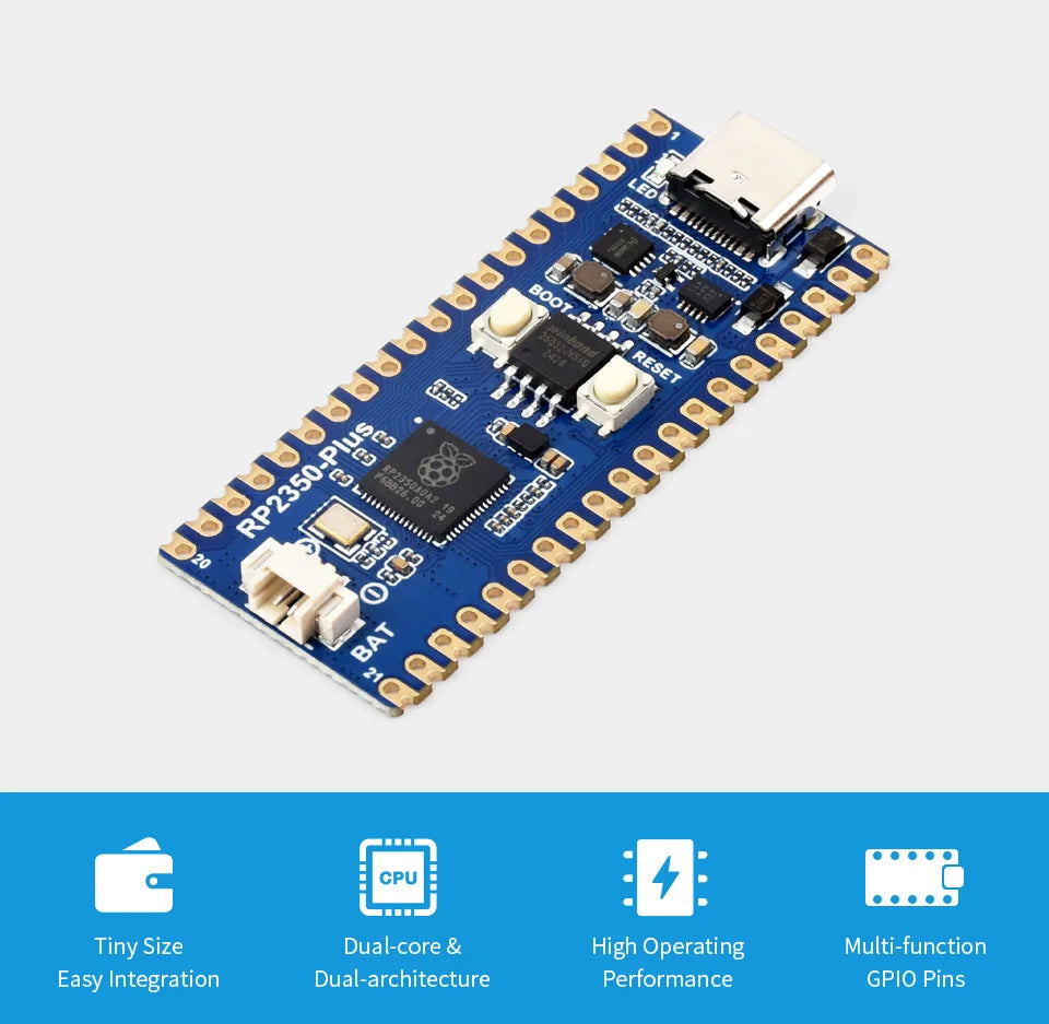 Raspberry Pi Pico 2 Plus RP2350 Board RP2350A RP2350-Plus