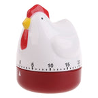 M4YC Cute Hen Shape Kitchen Cooking Timer Mechanical Countdown Clock Alarm Reminder Tool Home Decor