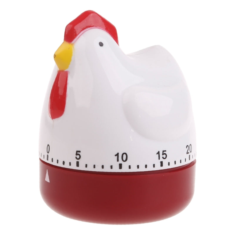 M4YC Cute Hen Shape Kitchen Cooking Timer Mechanical Countdown Clock Alarm Reminder Tool Home Decor