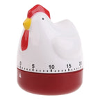 M4YC Cute Hen Shape Kitchen Cooking Timer Mechanical Countdown Clock Alarm Reminder Tool Home Decor